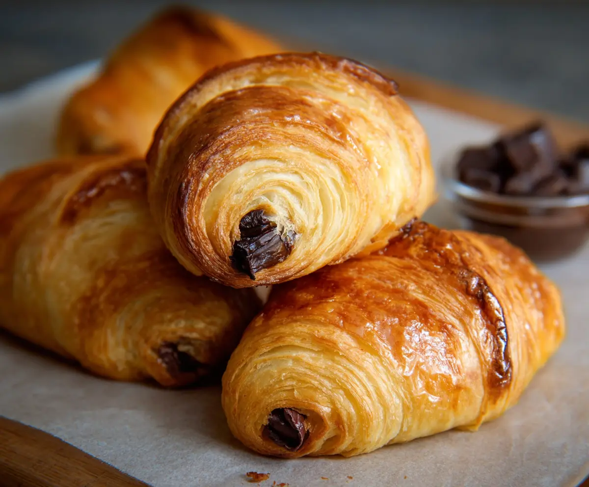 Easy Homemade Chocolate Croissants
