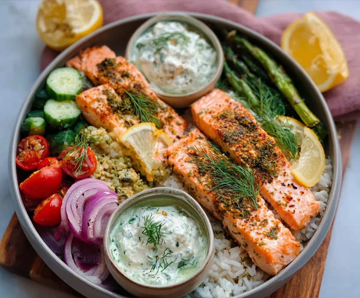 Easy Lemon Dill Salmon Bowl Recipe