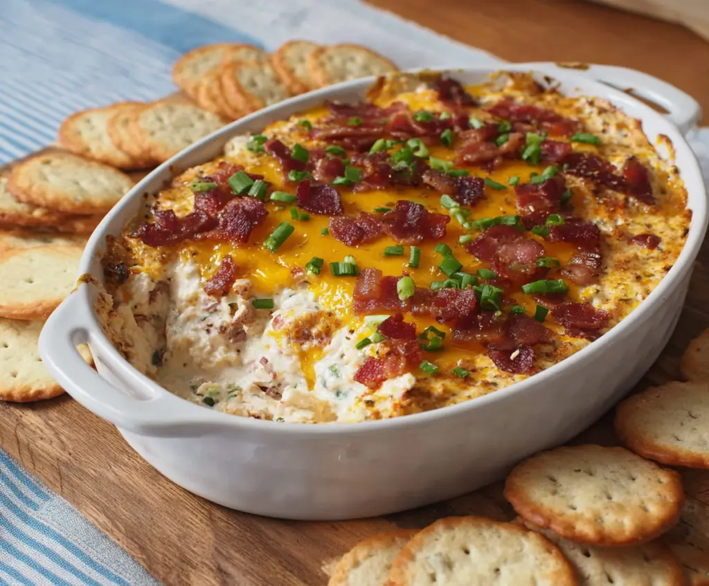 Delicious BBQ Bacon Ranch Dip in a bowl, perfect for parties and gatherings