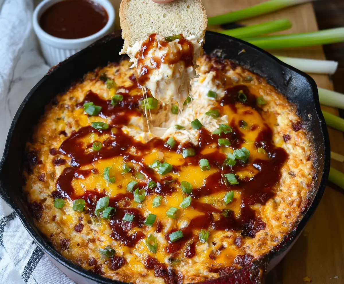 Easy BBQ Chicken Dip for Game Day