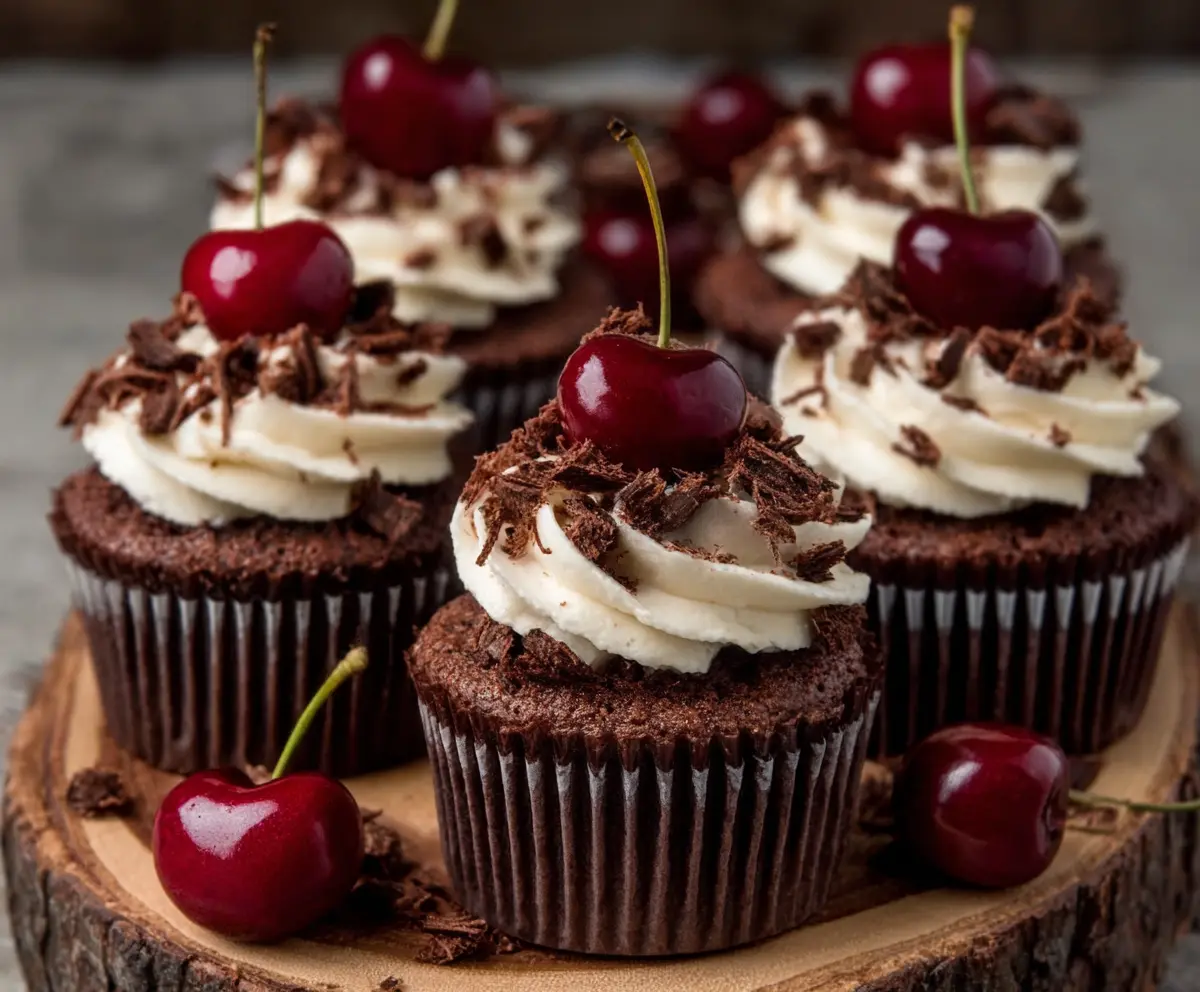 Easy Black Forest Cupcakes