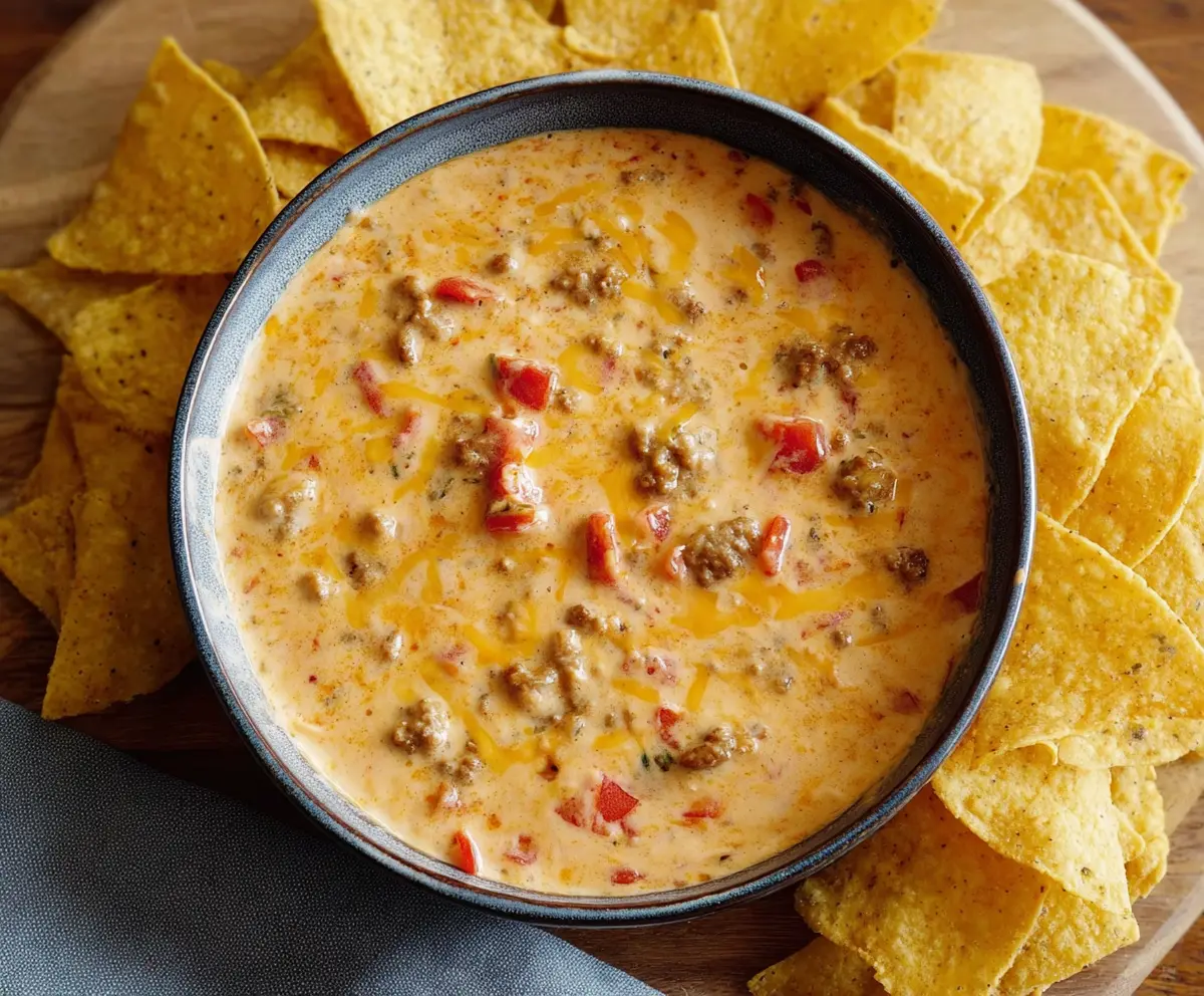 Cheesy Sausage Rotel Dip Recipe