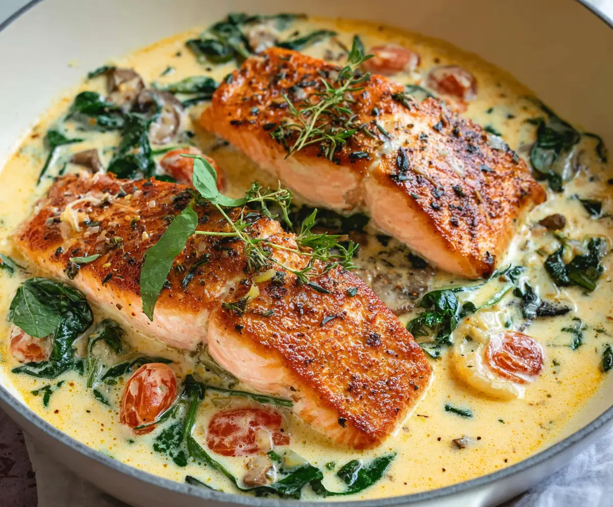 Creamy Tuscan Salmon Recipe