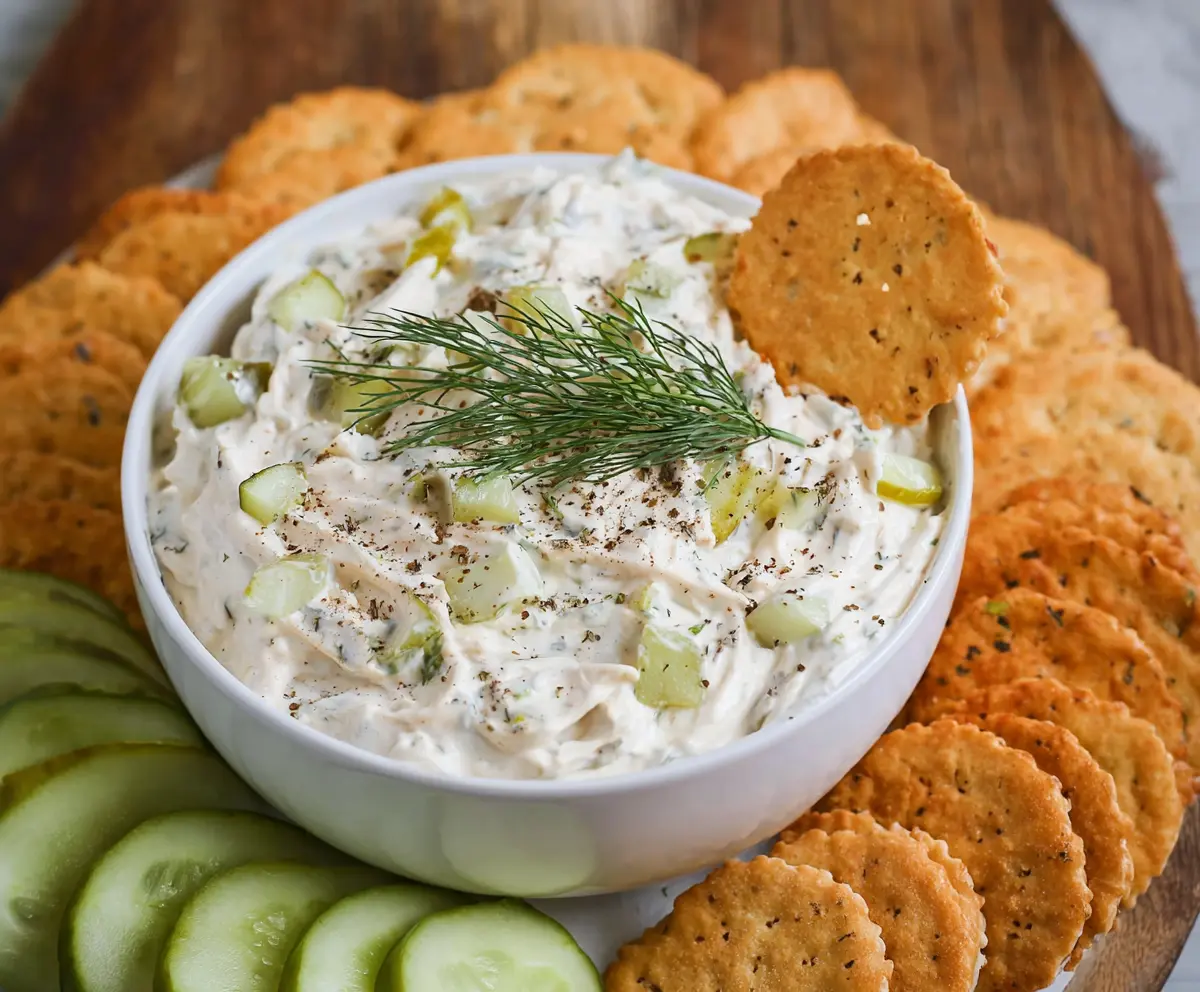 Easy Dill Pickle Dip for Game Day