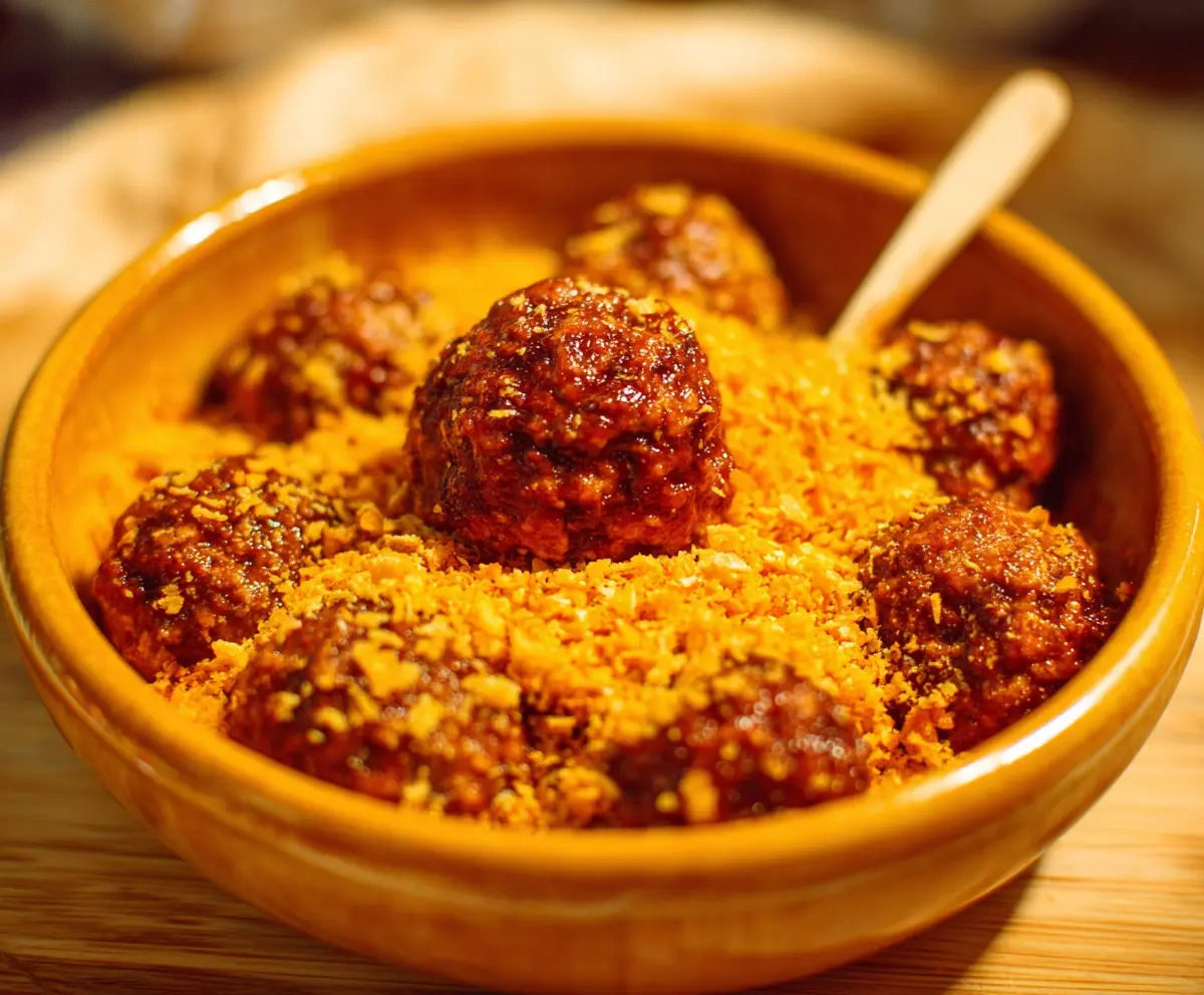 Crispy Dorito Meatballs Game Day Snack
