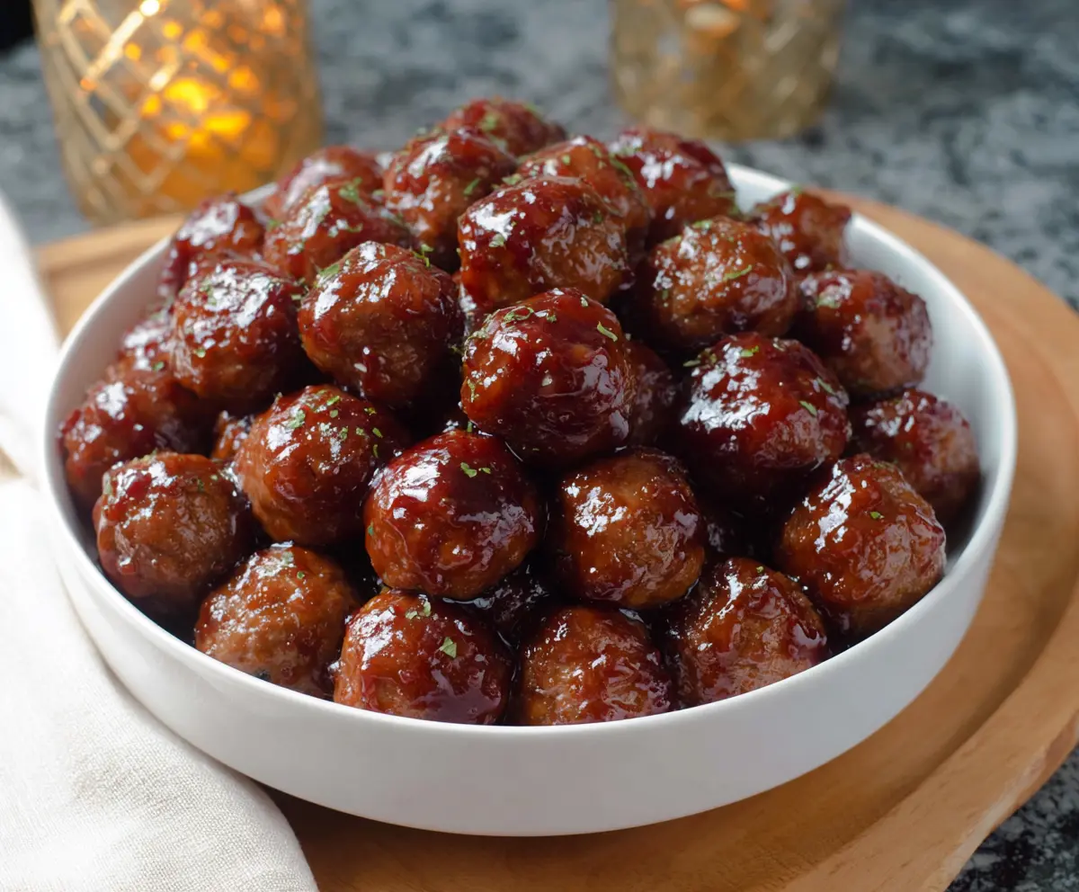 Easy Grape Jelly Meatballs Recipe