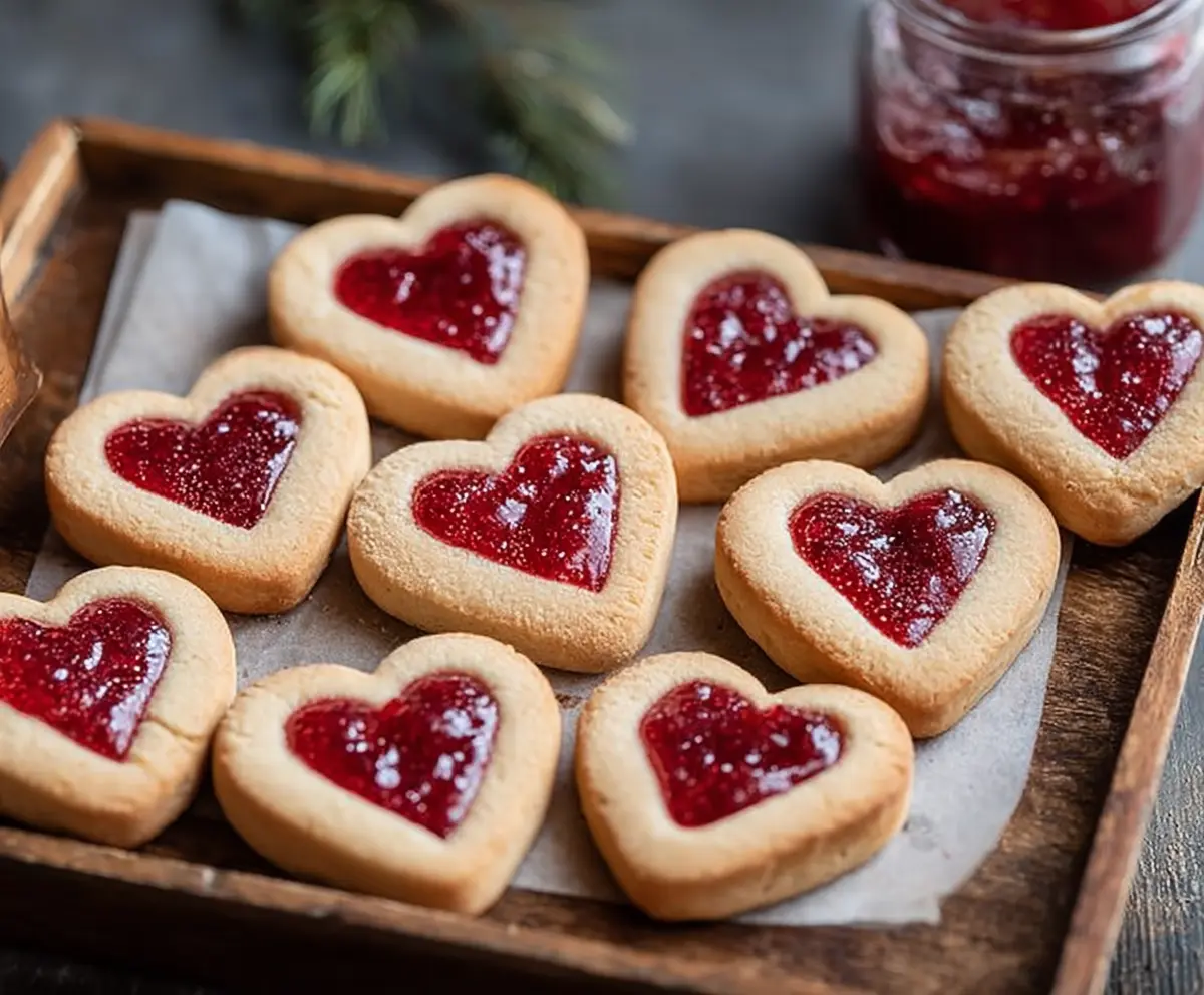 Heart Jam Cookies Recipe Easy & Sweet