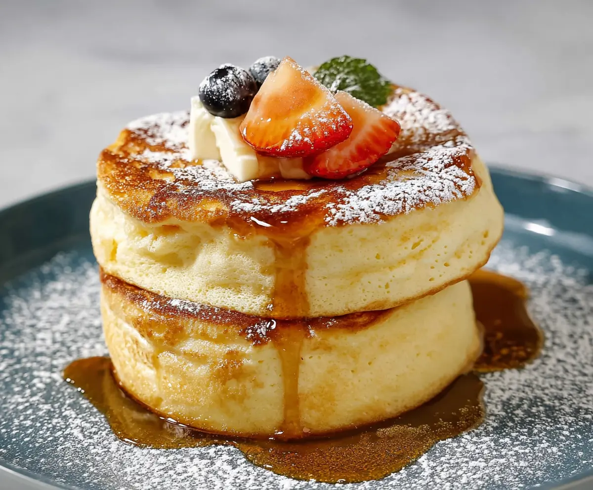 Fluffy Japanese Soufflé Pancakes