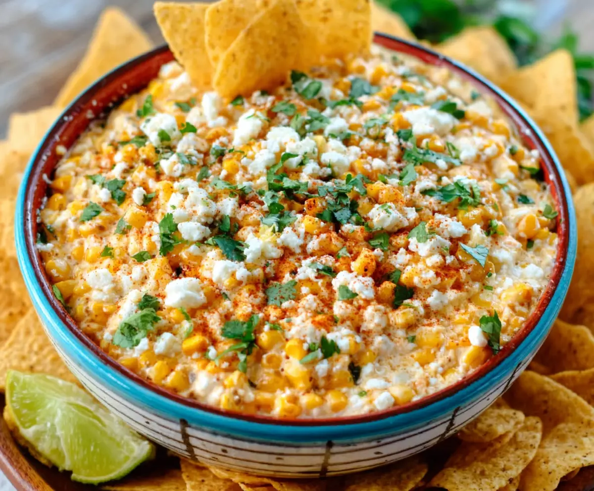 Easy Mexican Street Corn Dip