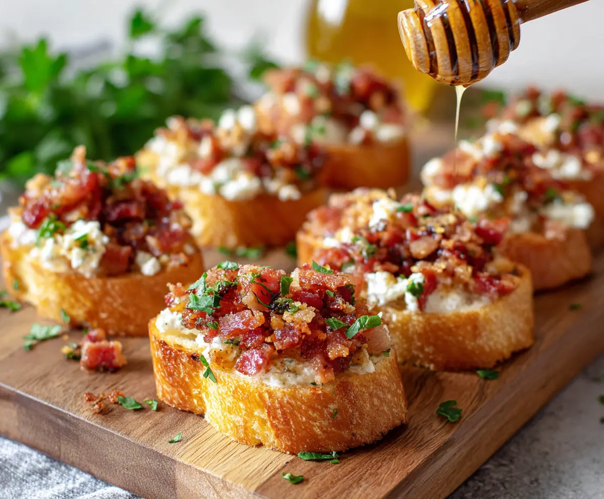 Easy Million Dollar Bacon Crostini Recipe