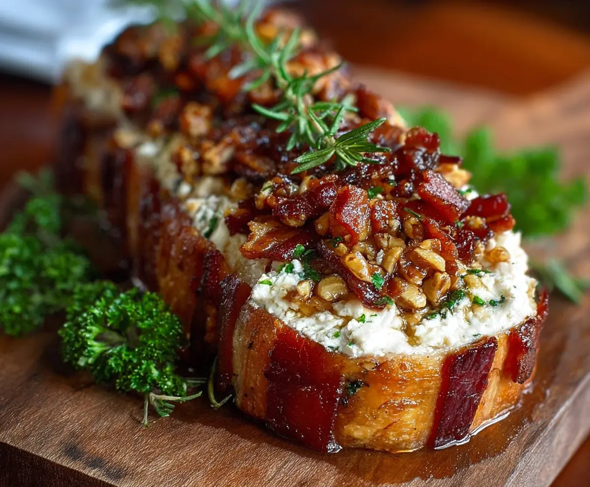 Million Dollar Bacon Goat Cheese Log