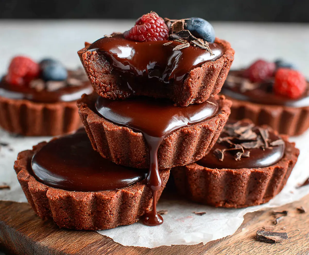 Mini Chocolate Ganache Tarts