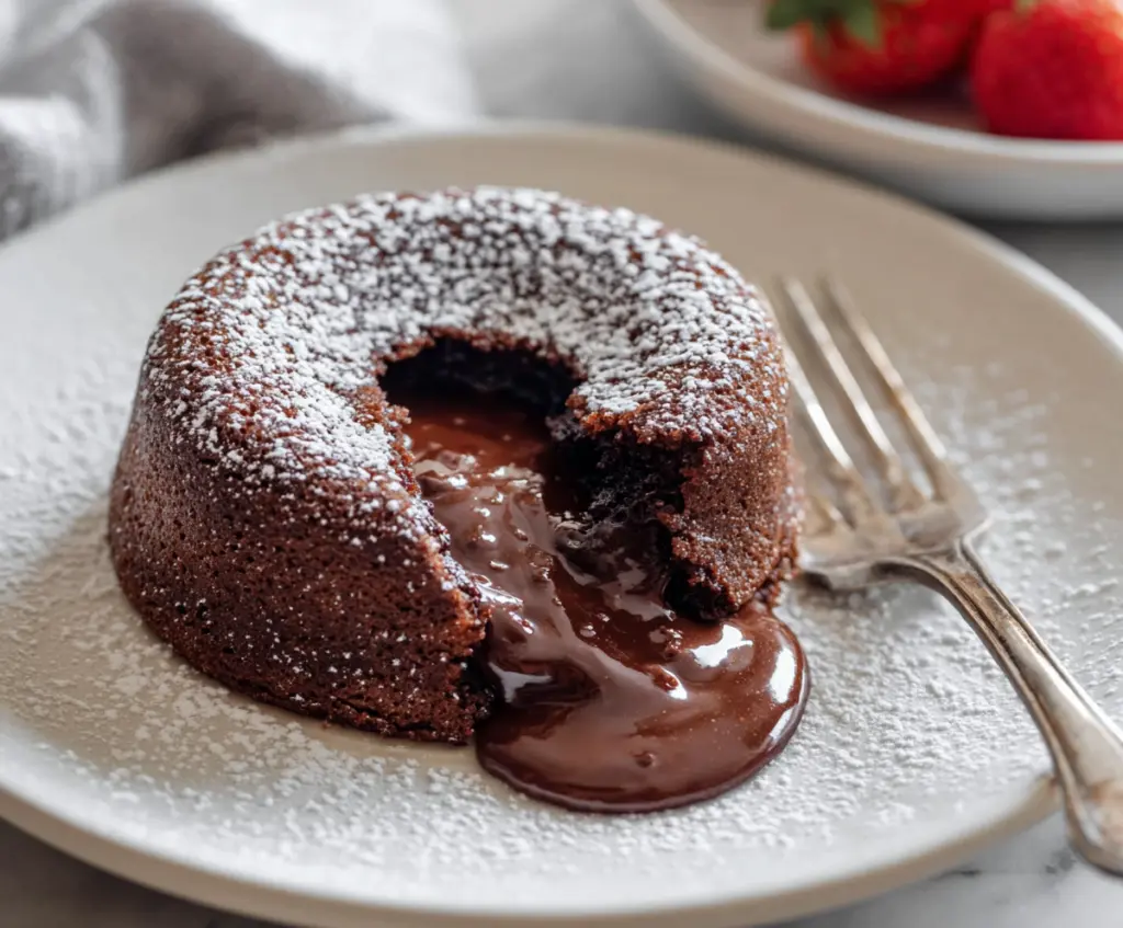 Delicious molten chocolate lava cakes with gooey centers and rich chocolate flavor