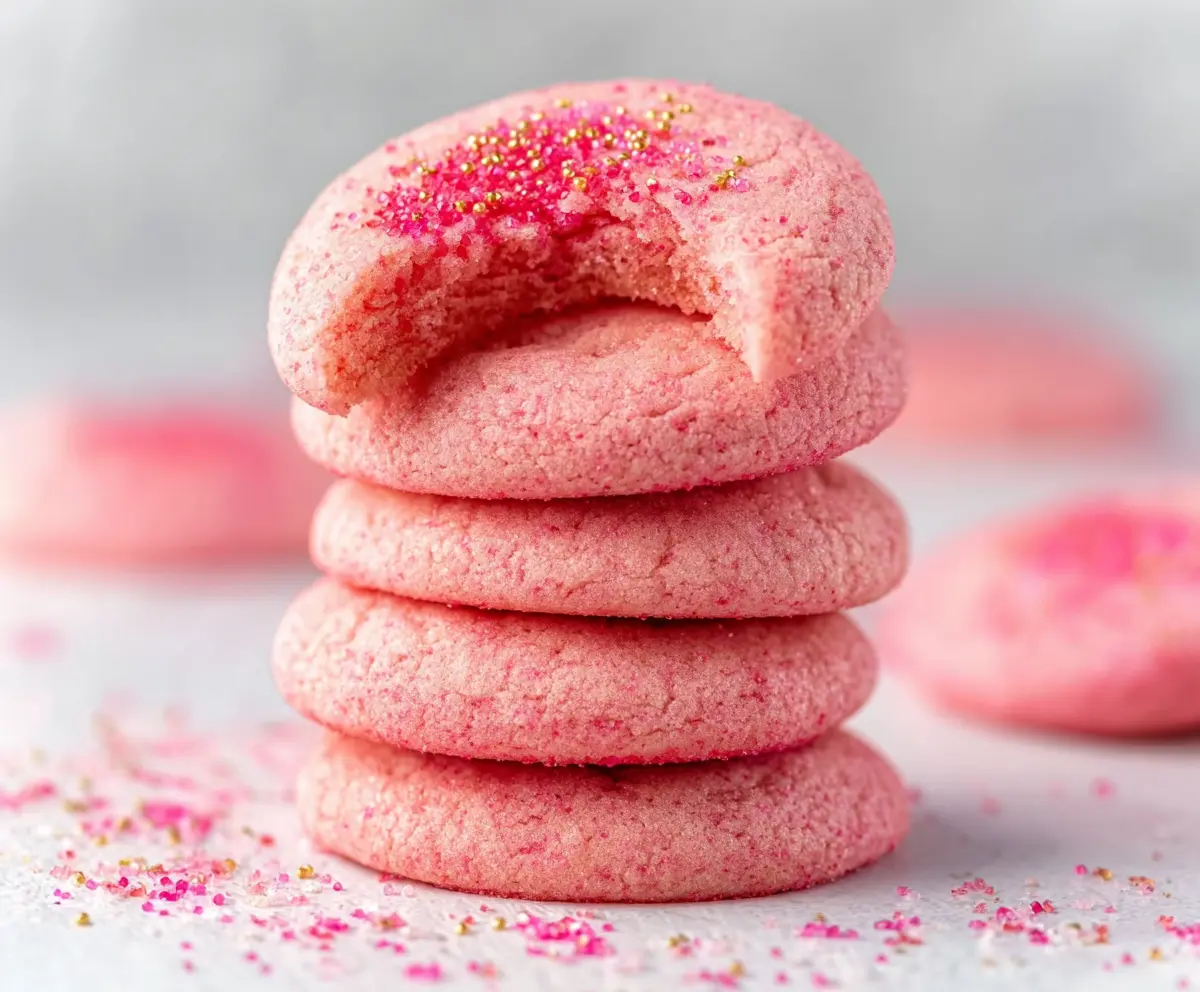 Easy Pink Sugar Cookies Recipe