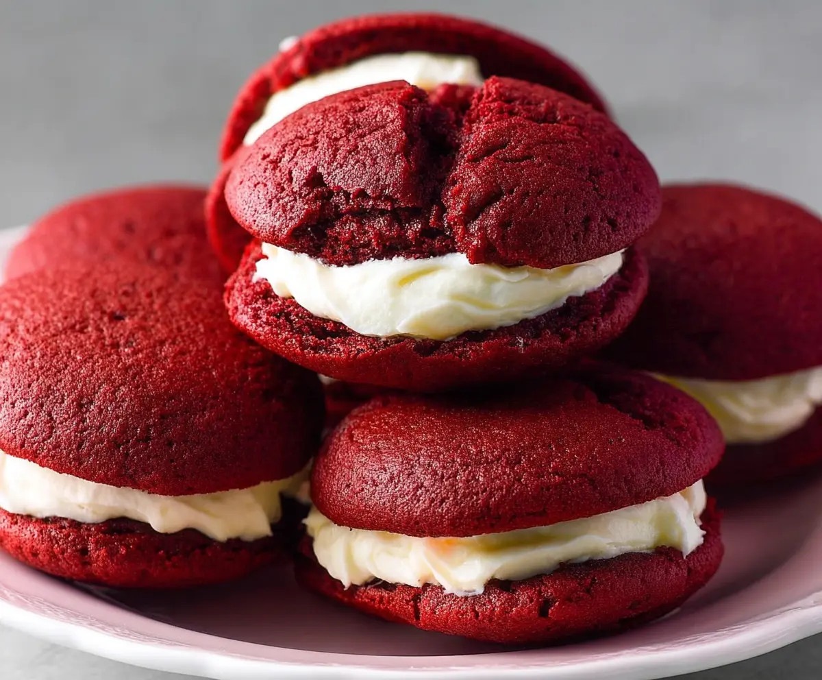 Easy Red Velvet Whoopie Pies