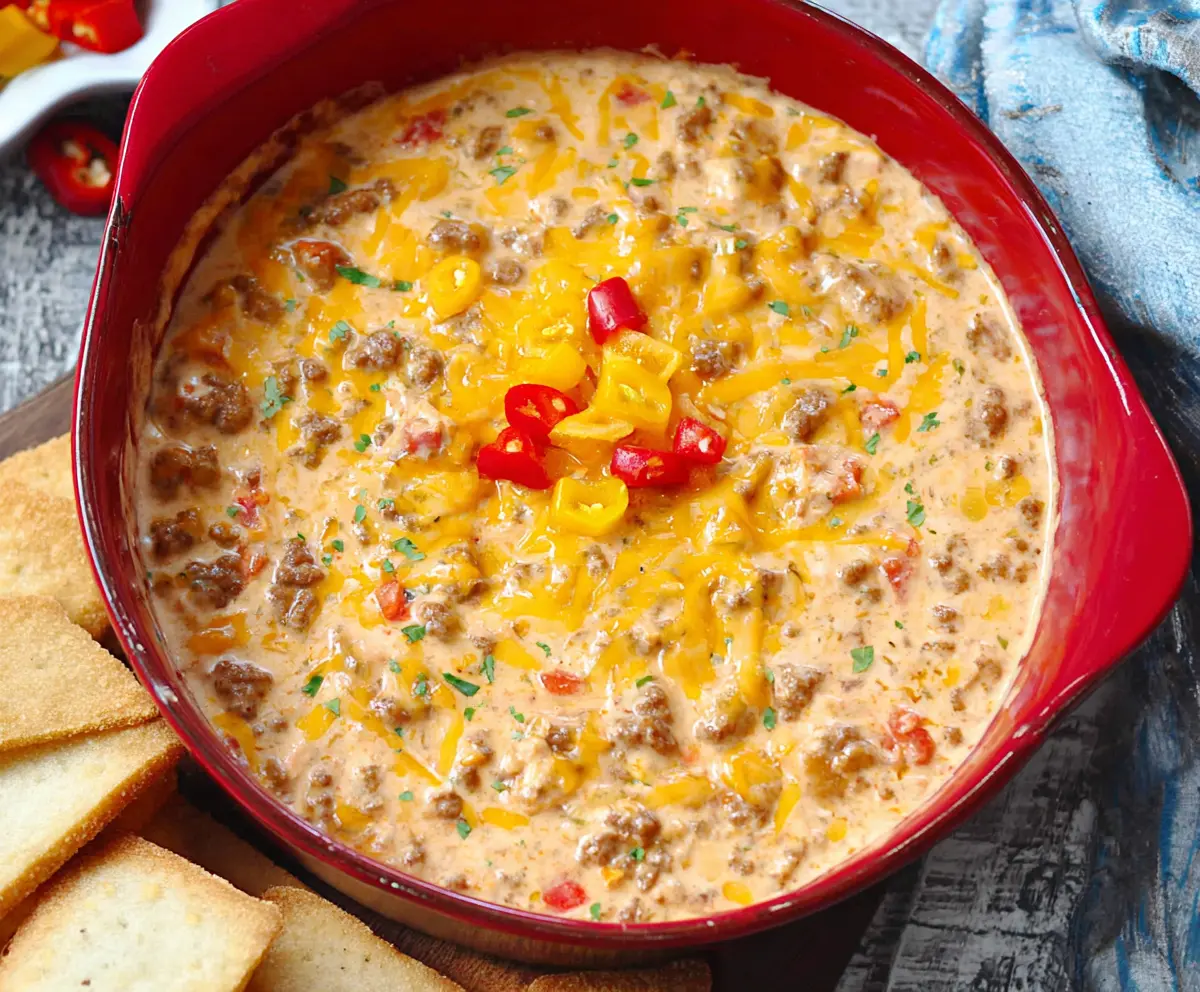 Easy Velveeta Spicy Sausage Dip