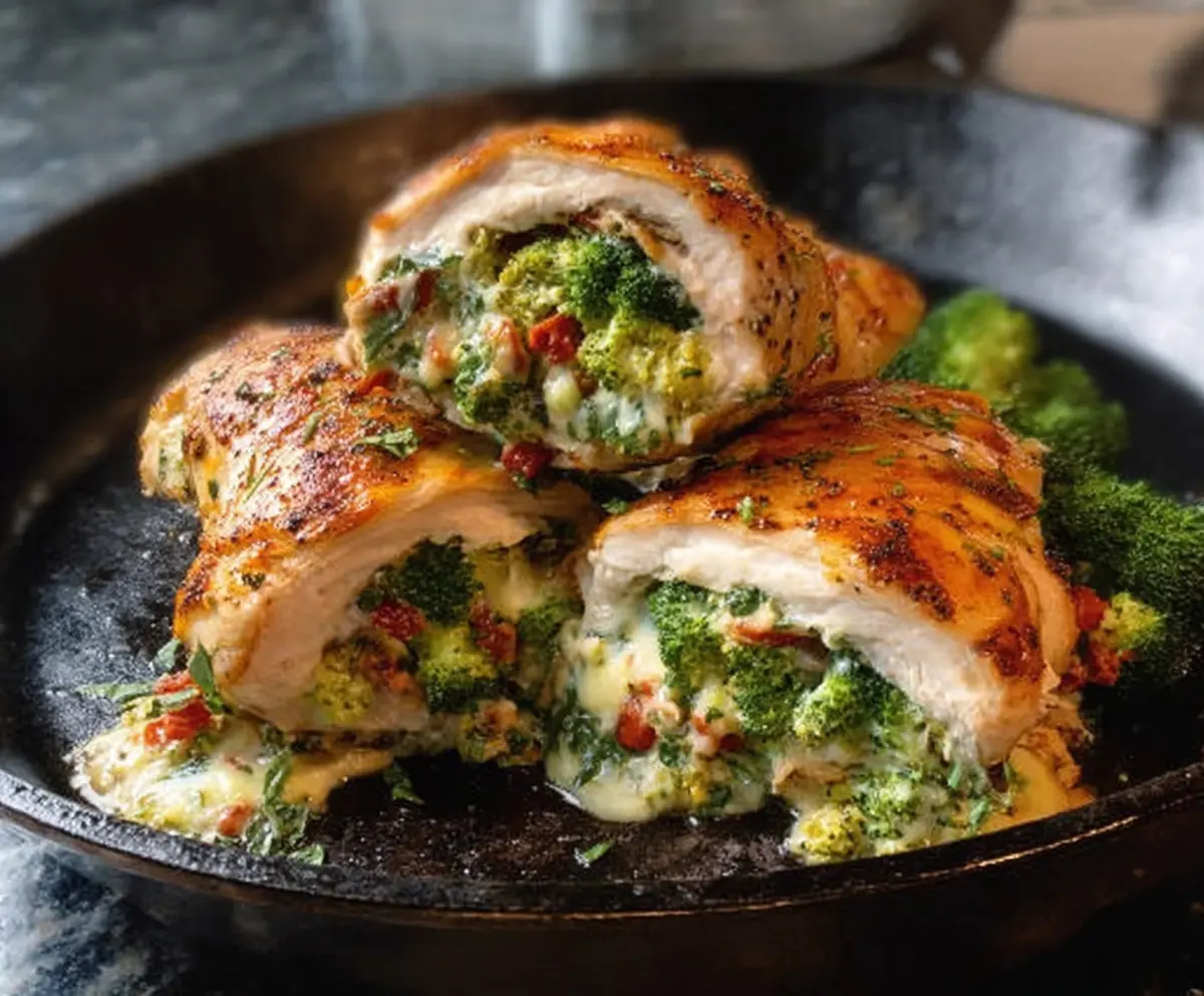 Easy Broccoli Stuffed Chicken Breast