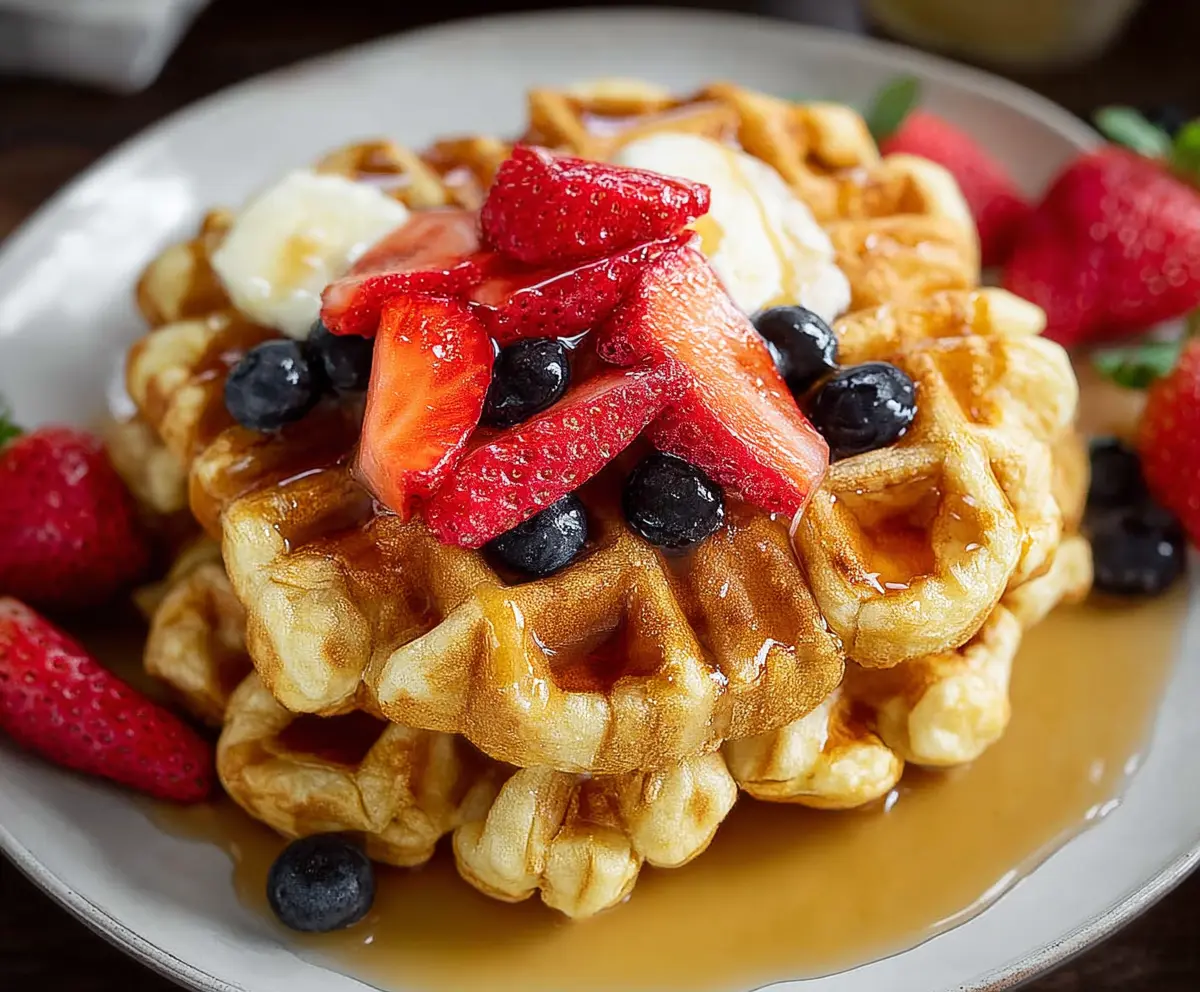 Easy Cottage Cheese Waffles