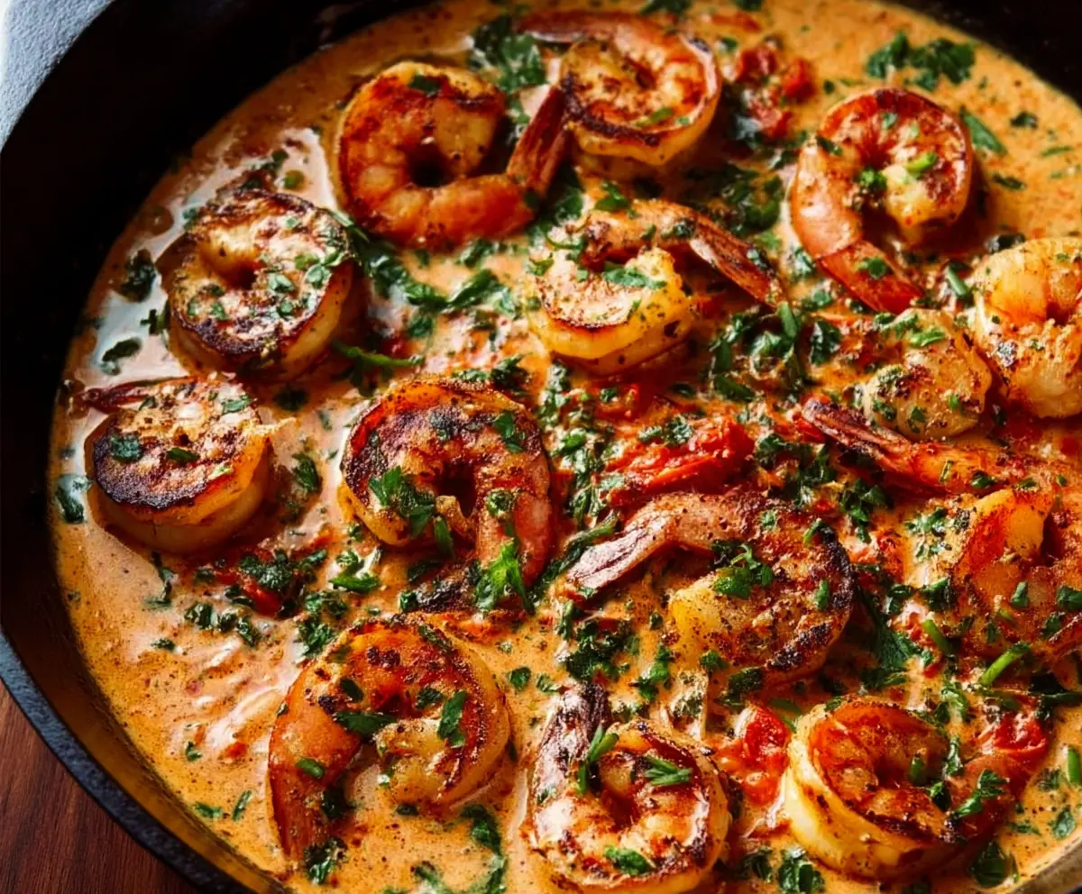 Creamy Garlic Paprika Shrimp Skillet