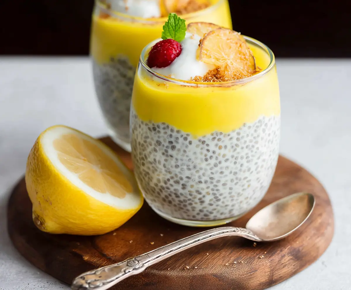 Easy Lemon Cream Chia Pudding