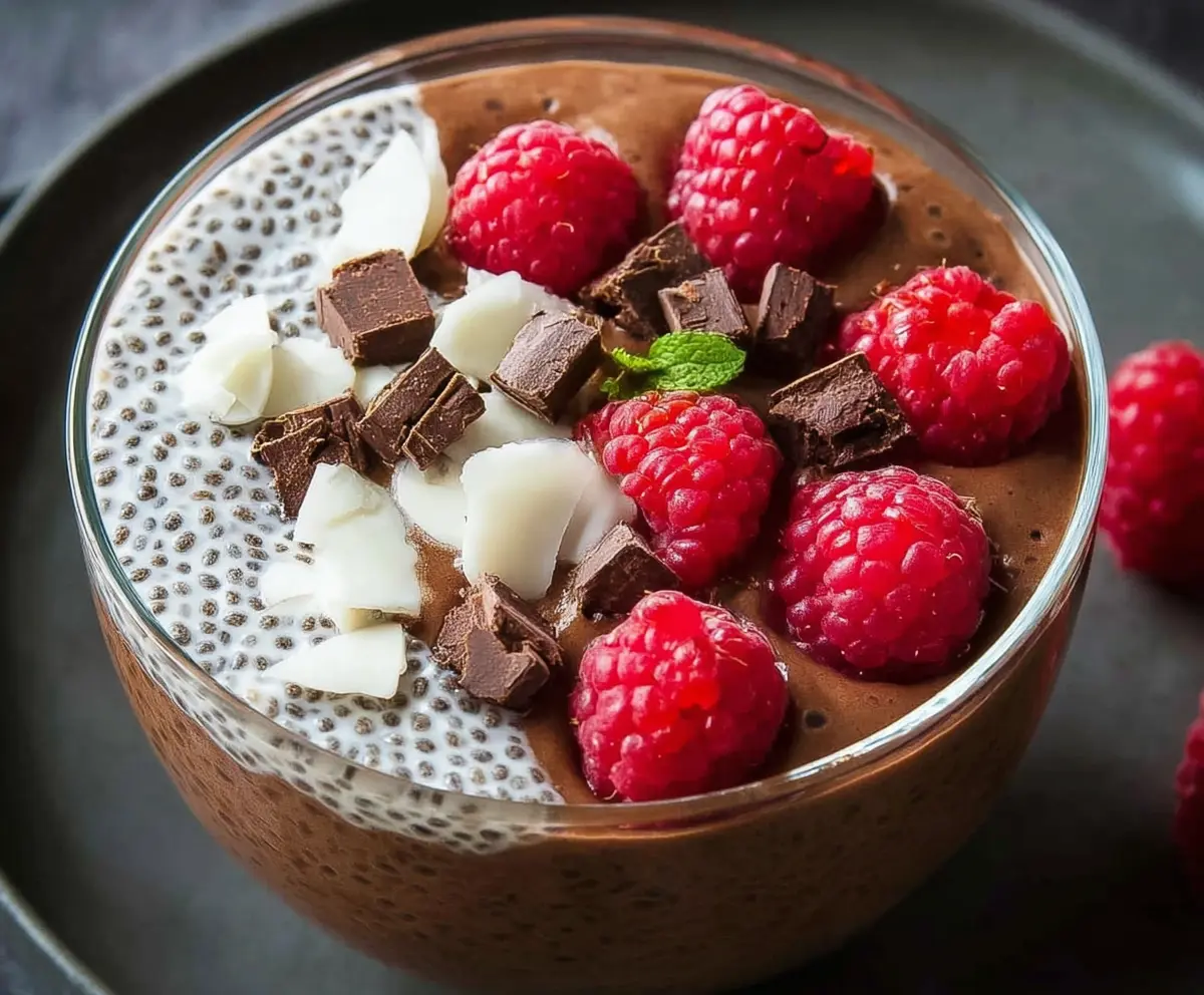 Easy Protein Chocolate Chia Pudding