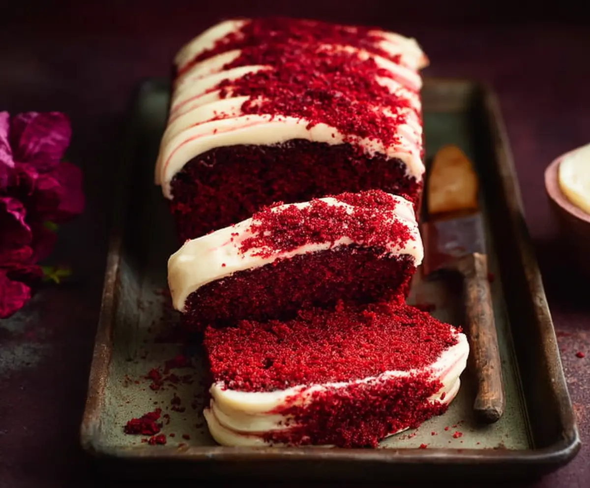 Red Velvet Loaf Cake Recipe