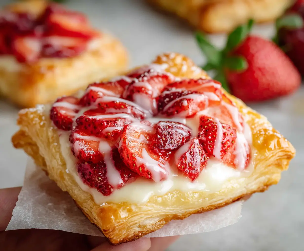Easy Strawberry Cream Cheese Danishes